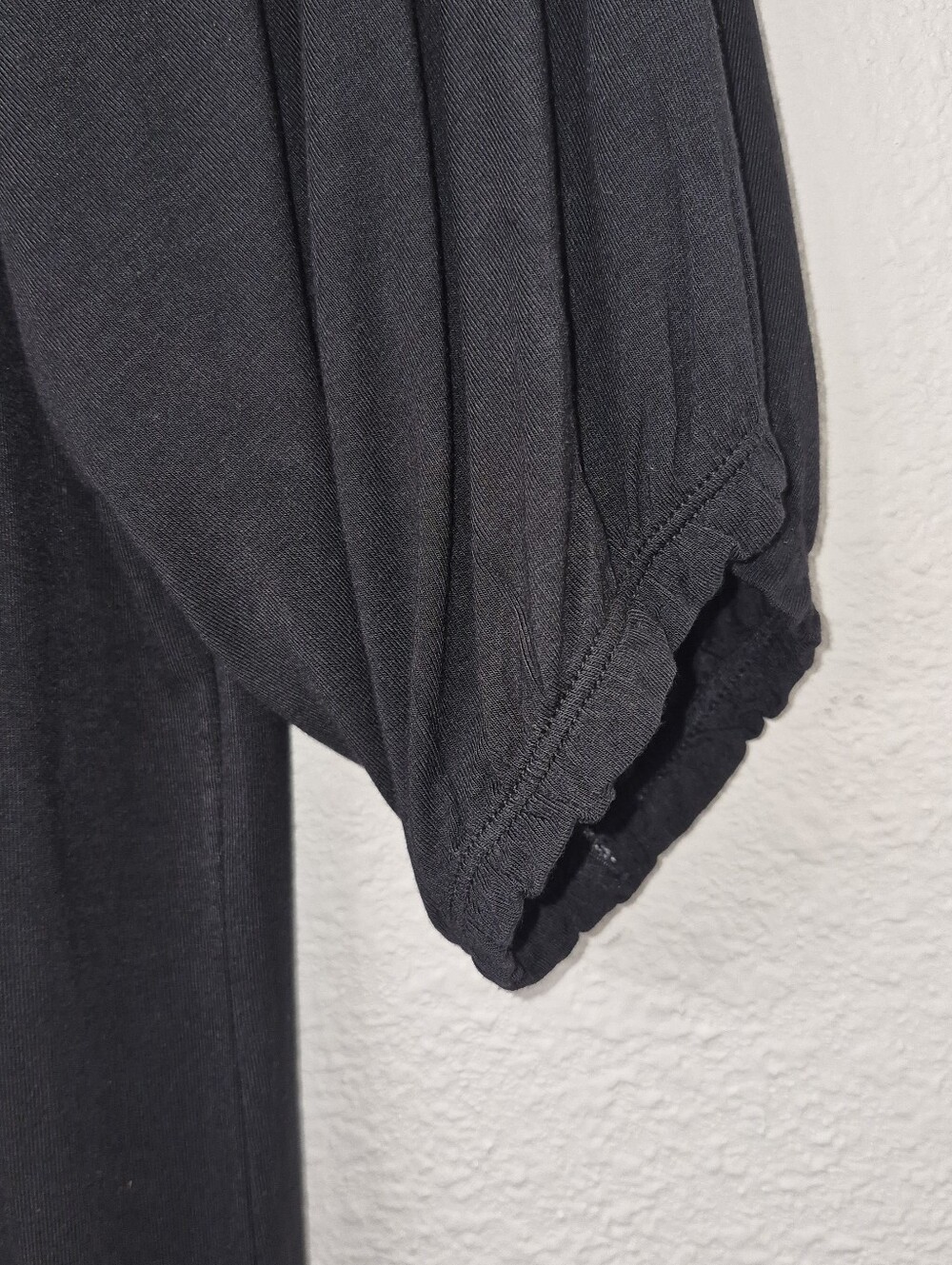 VENUS Black Button-Front Puff Sleeve Top - Picture 5 of 6